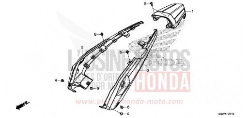 WINDLAUF, HINTEN CB500XAJ de 2018